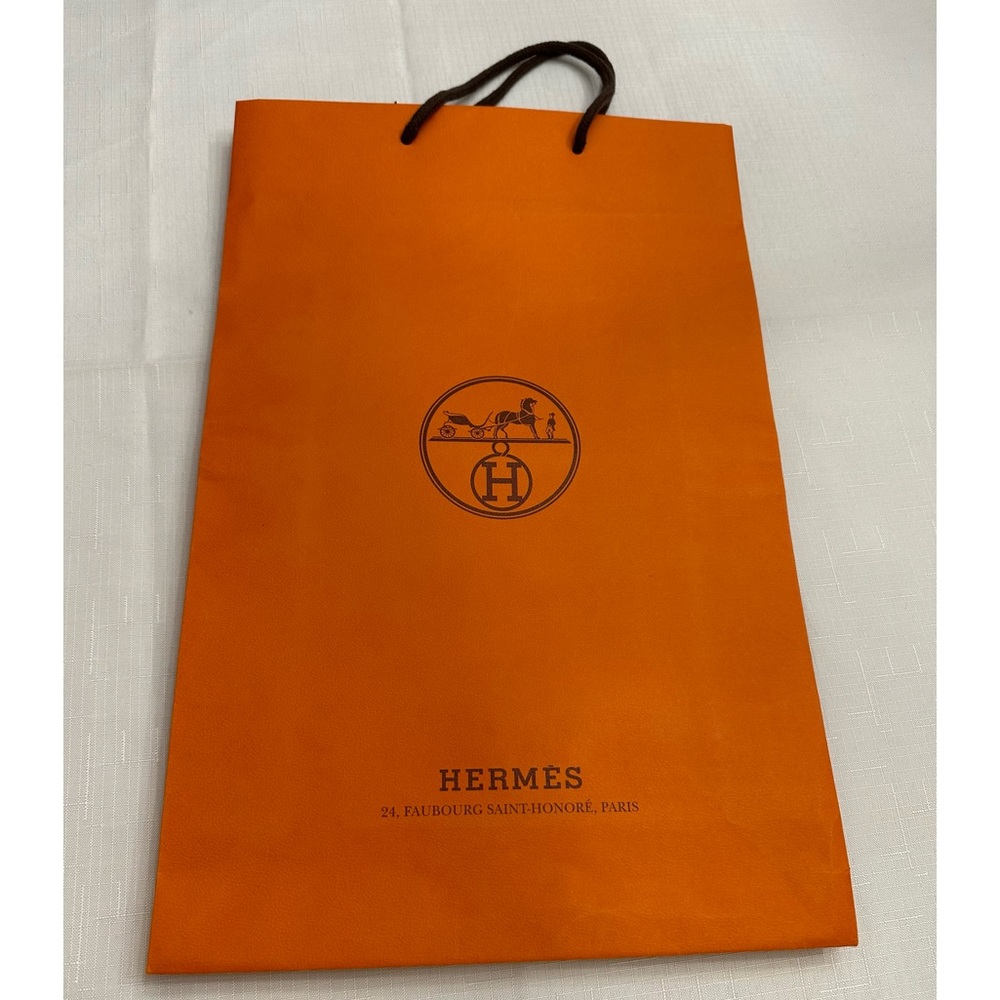 Authentic Hermes Paper Shopping Orange Bag🧡🧡🧡